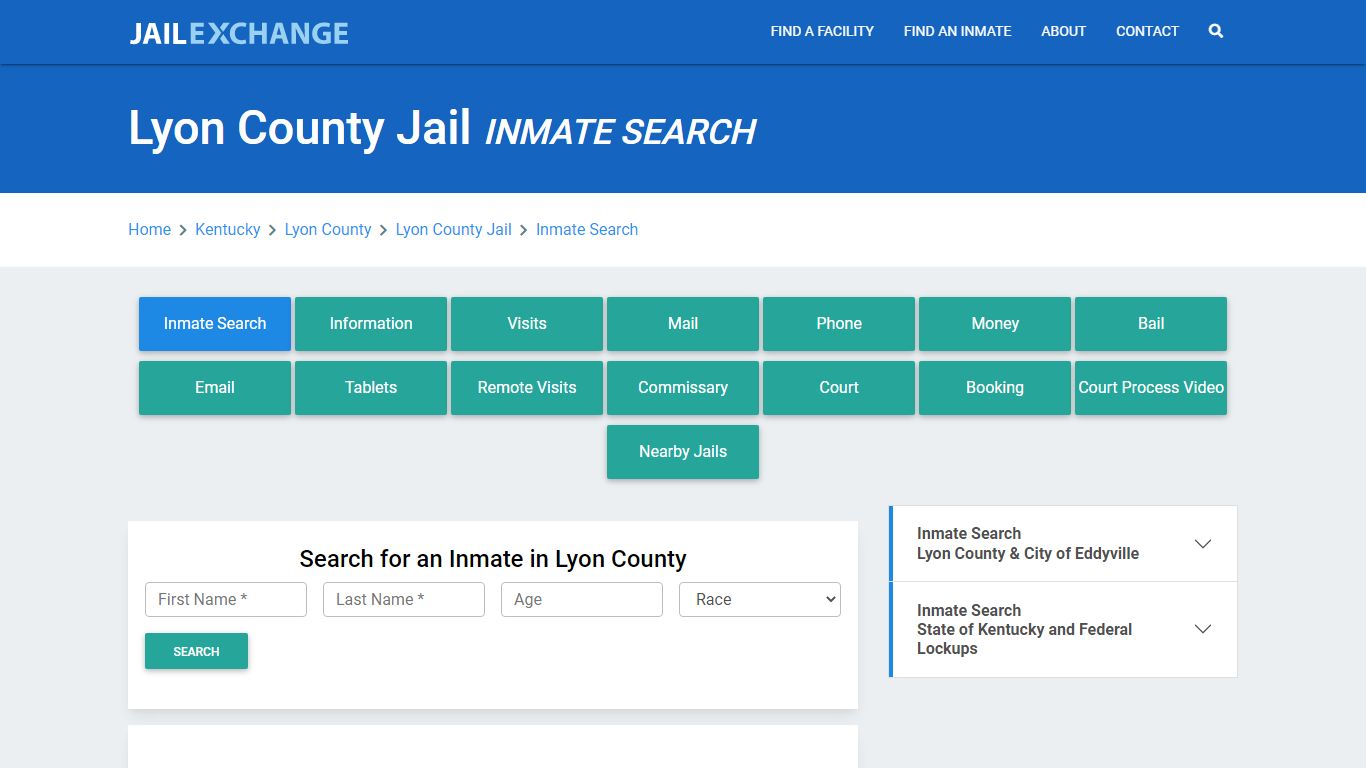 Lyon County Jail, KY Inmate Search: Roster & Mugshots